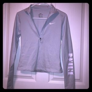 Light blue Nike active zip up jacket